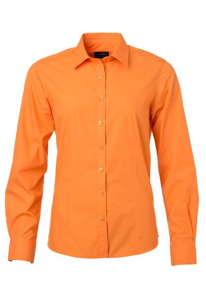 Ladies´ Shirt LSL Poplin - Orange