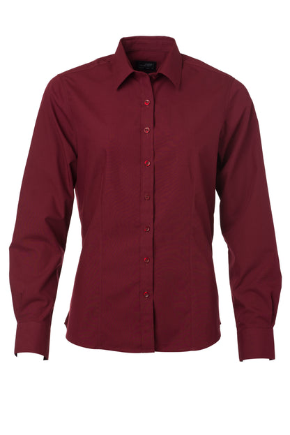 Ladies´ Shirt LSL Poplin - Wine
