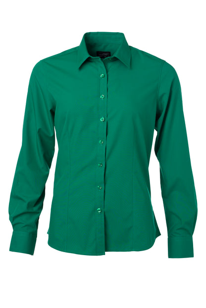 Ladies´ Shirt LSL Poplin - Irish-Green