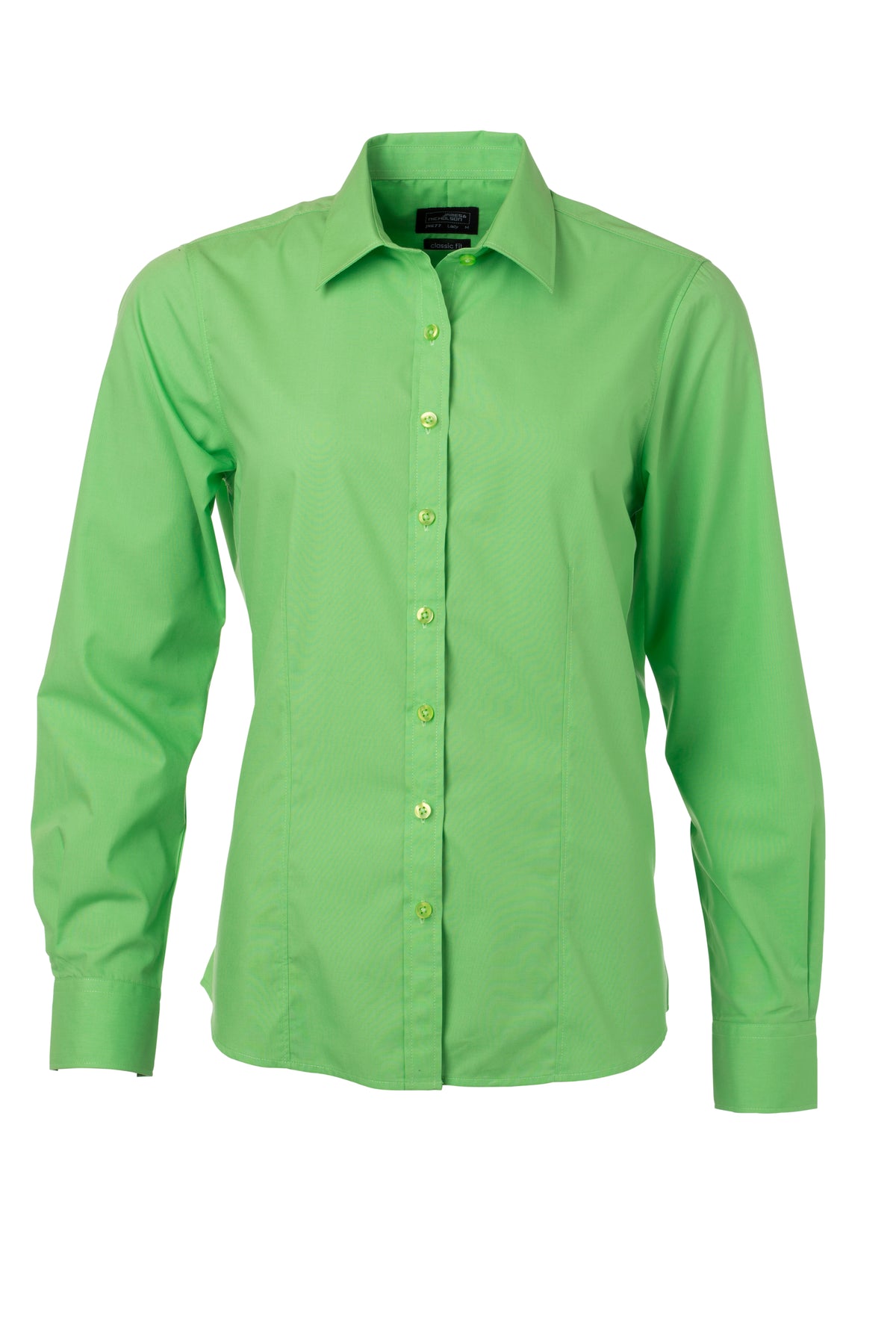 Ladies´ Shirt LSL Poplin - Lime-green