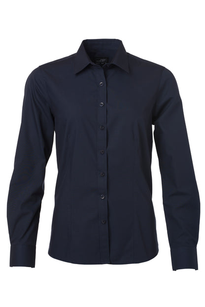 Ladies´ Shirt LSL Poplin - Navy
