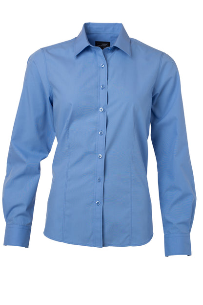 Ladies´ Shirt LSL Poplin - Aqua