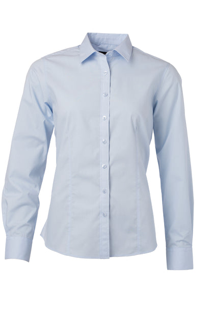Ladies´ Shirt LSL Poplin - Light-Blue