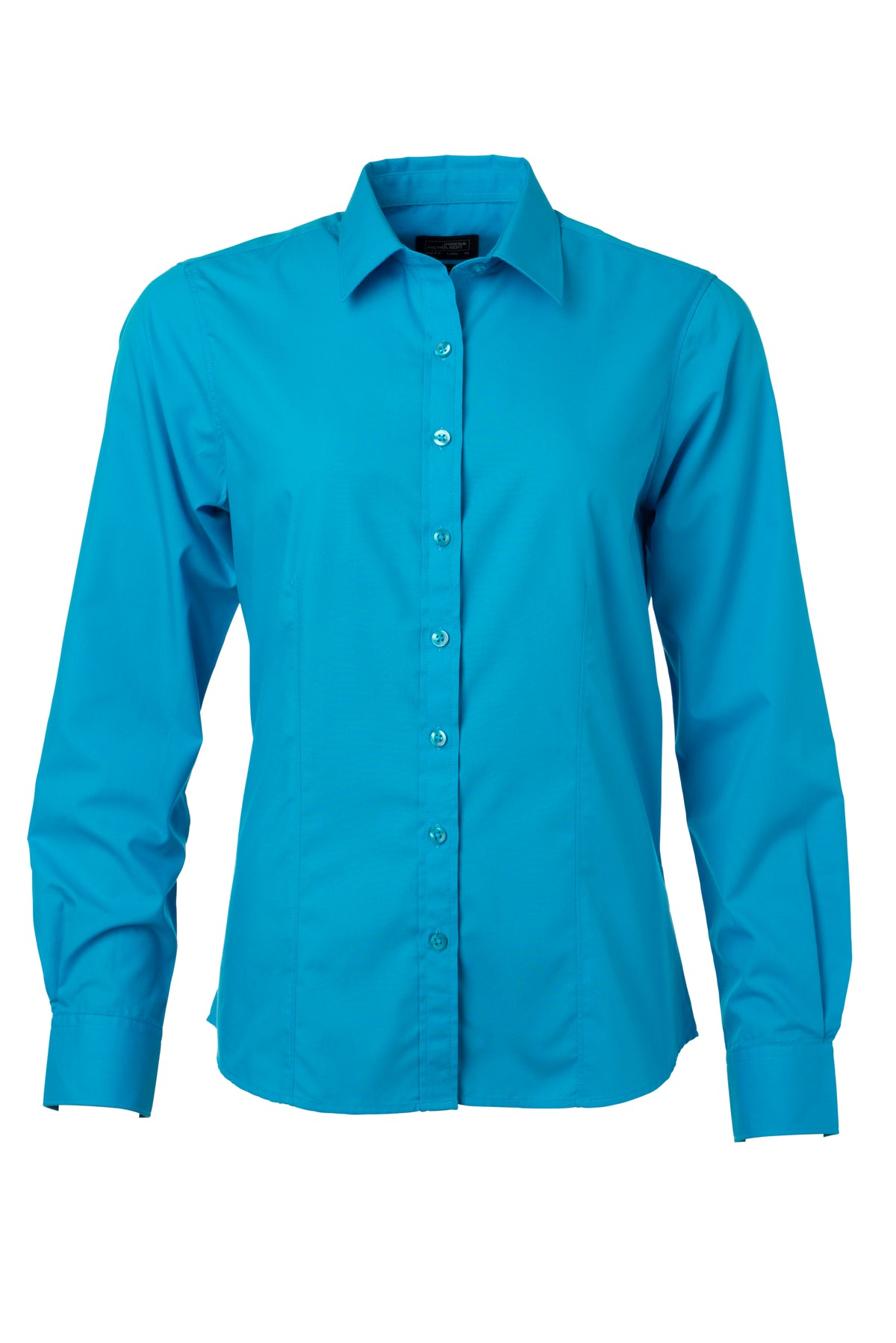 Ladies´ Shirt LSL Poplin - Turquoise
