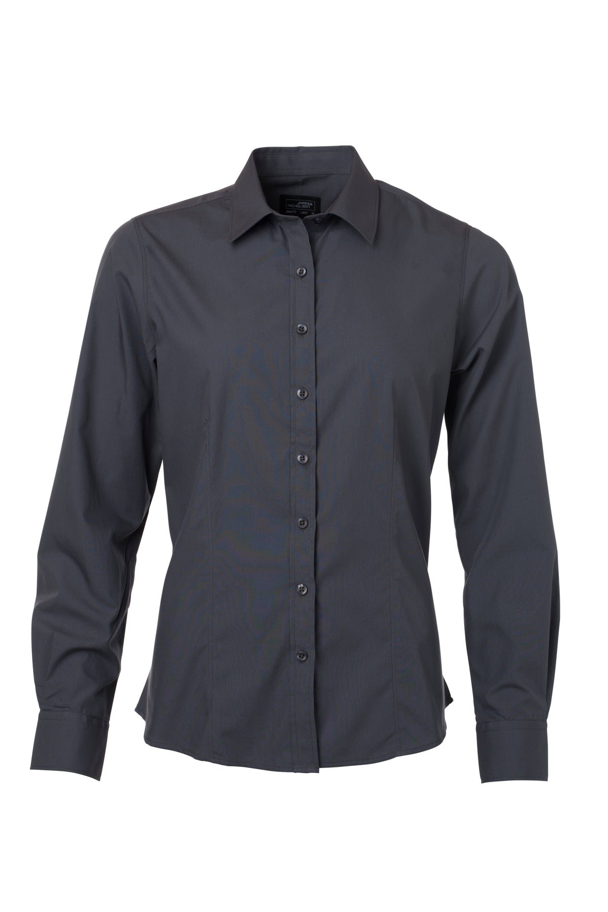 Ladies´ Shirt LSL Poplin - Carbon