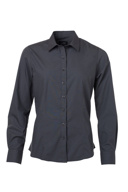 Ladies´ Shirt LSL Poplin - Carbon