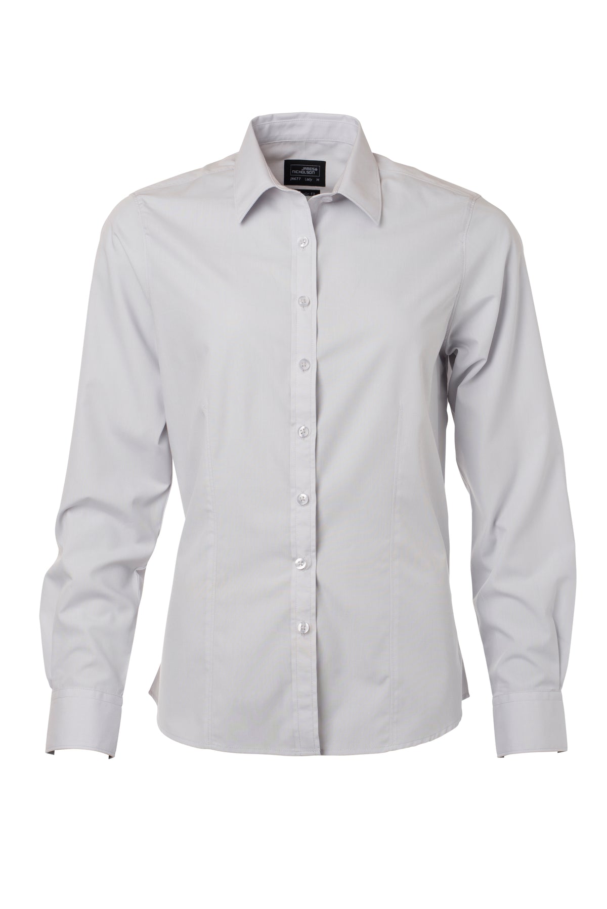 Ladies´ Shirt LSL Poplin - Light-grey