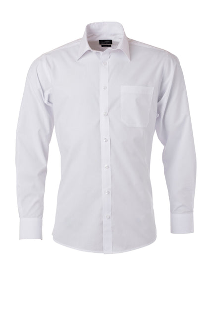 Men´s Shirt LSL Poplin - White