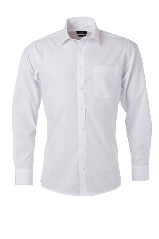Men´s Shirt LSL Poplin - White