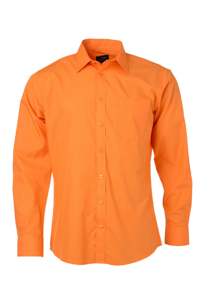 Men´s Shirt LSL Poplin - Orange