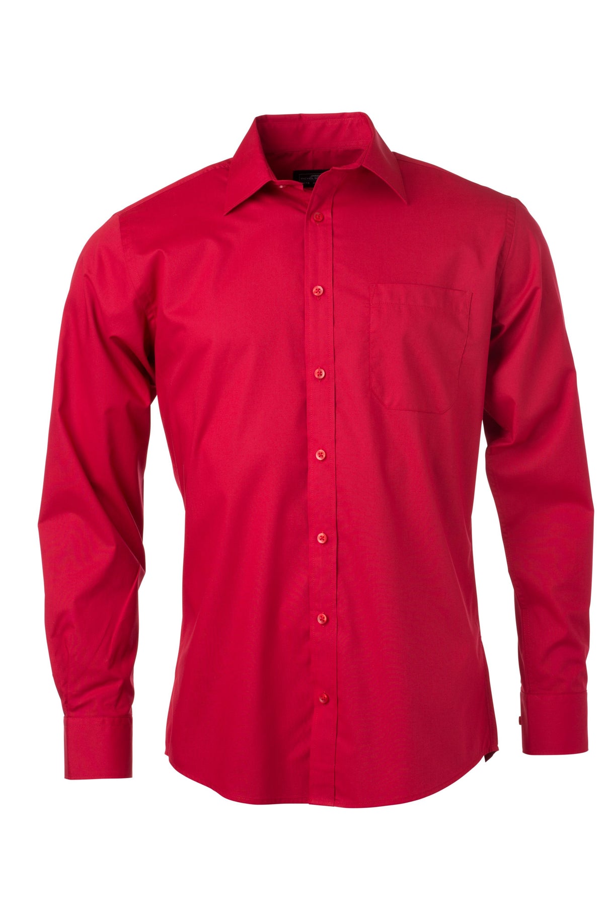 Men´s Shirt LSL Poplin - Red