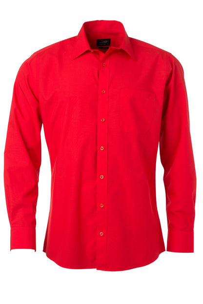 Men´s Shirt LSL Poplin - Tomato