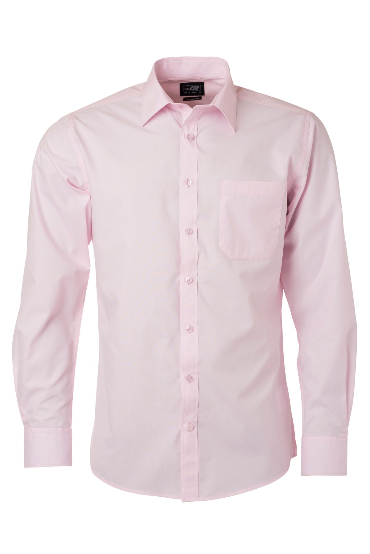 Men´s Shirt LSL Poplin - Light Pink