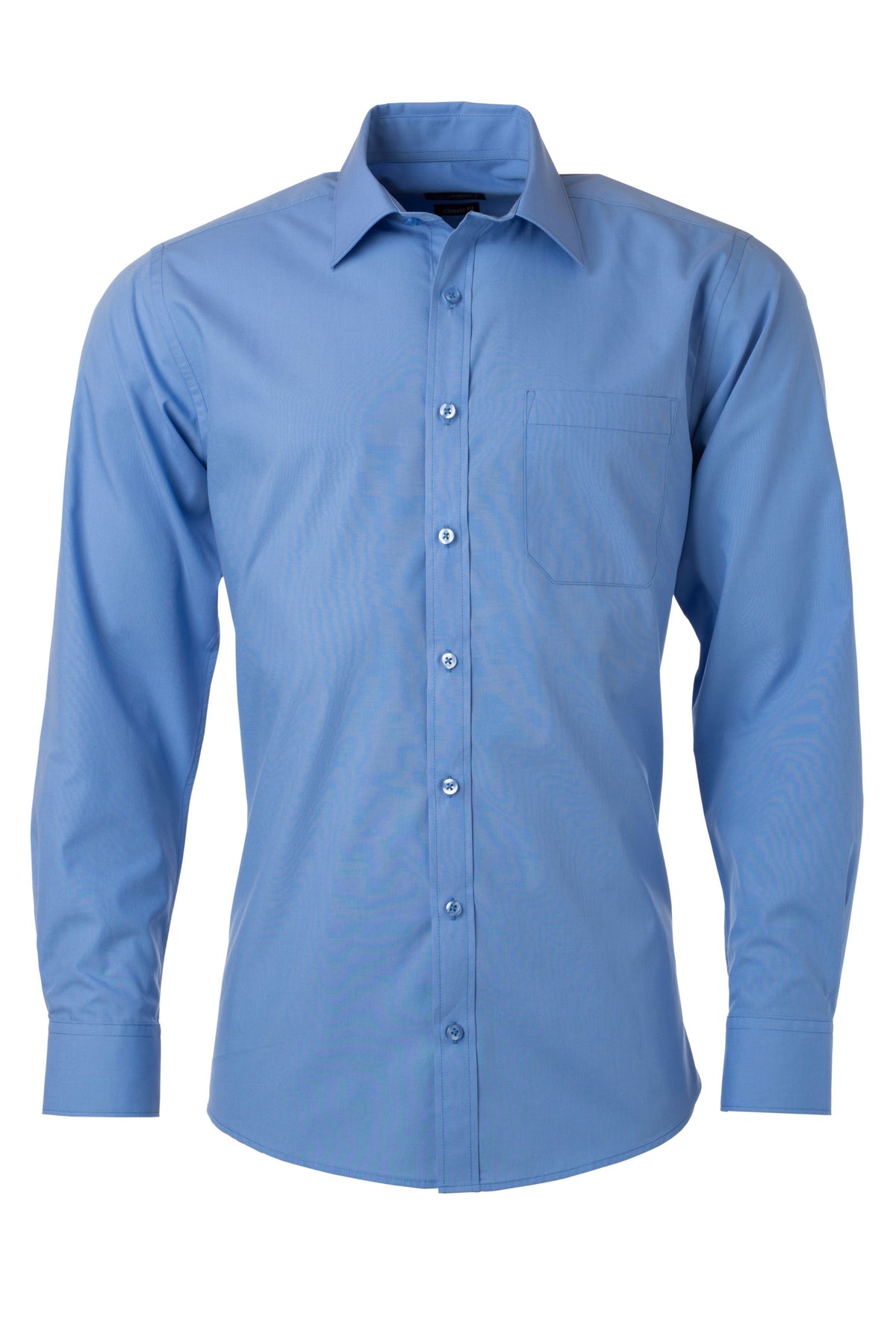 Men´s Shirt LSL Poplin - Aqua