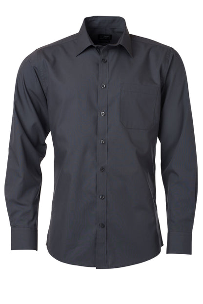 Men´s Shirt LSL Poplin - Carbon
