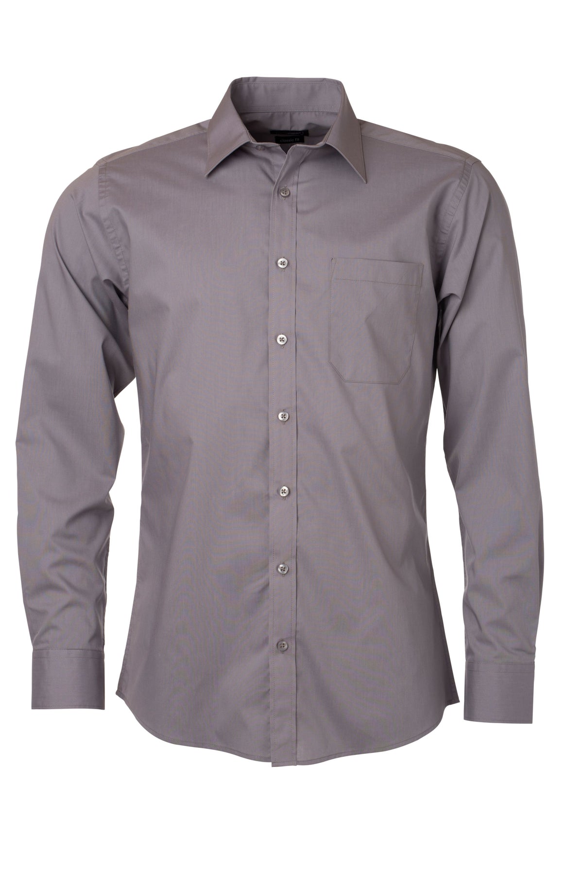 Men´s Shirt LSL Poplin - Steel