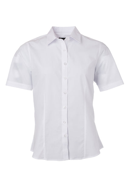 Ladies´ Shirt SSL Poplin - White