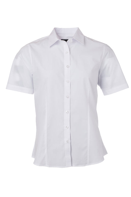 Ladies´ Shirt SSL Poplin - White