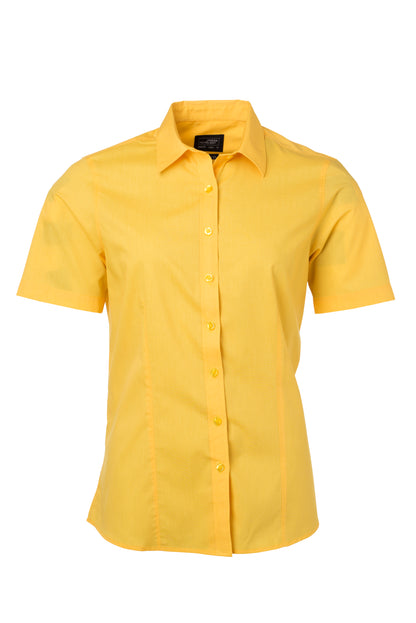 Ladies´ Shirt SSL Poplin - Yellow