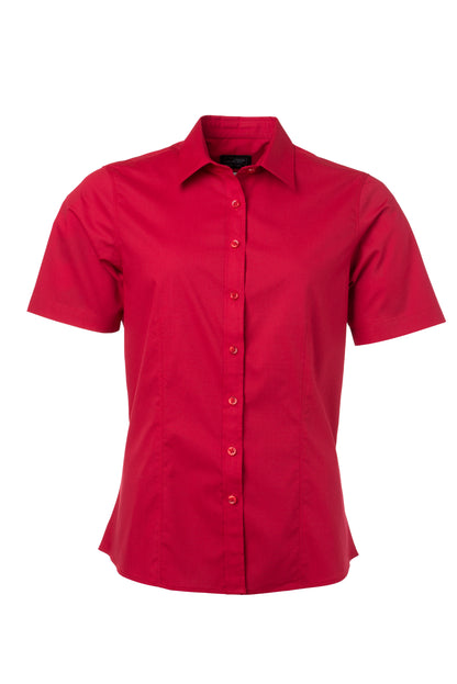Ladies´ Shirt SSL Poplin - Red