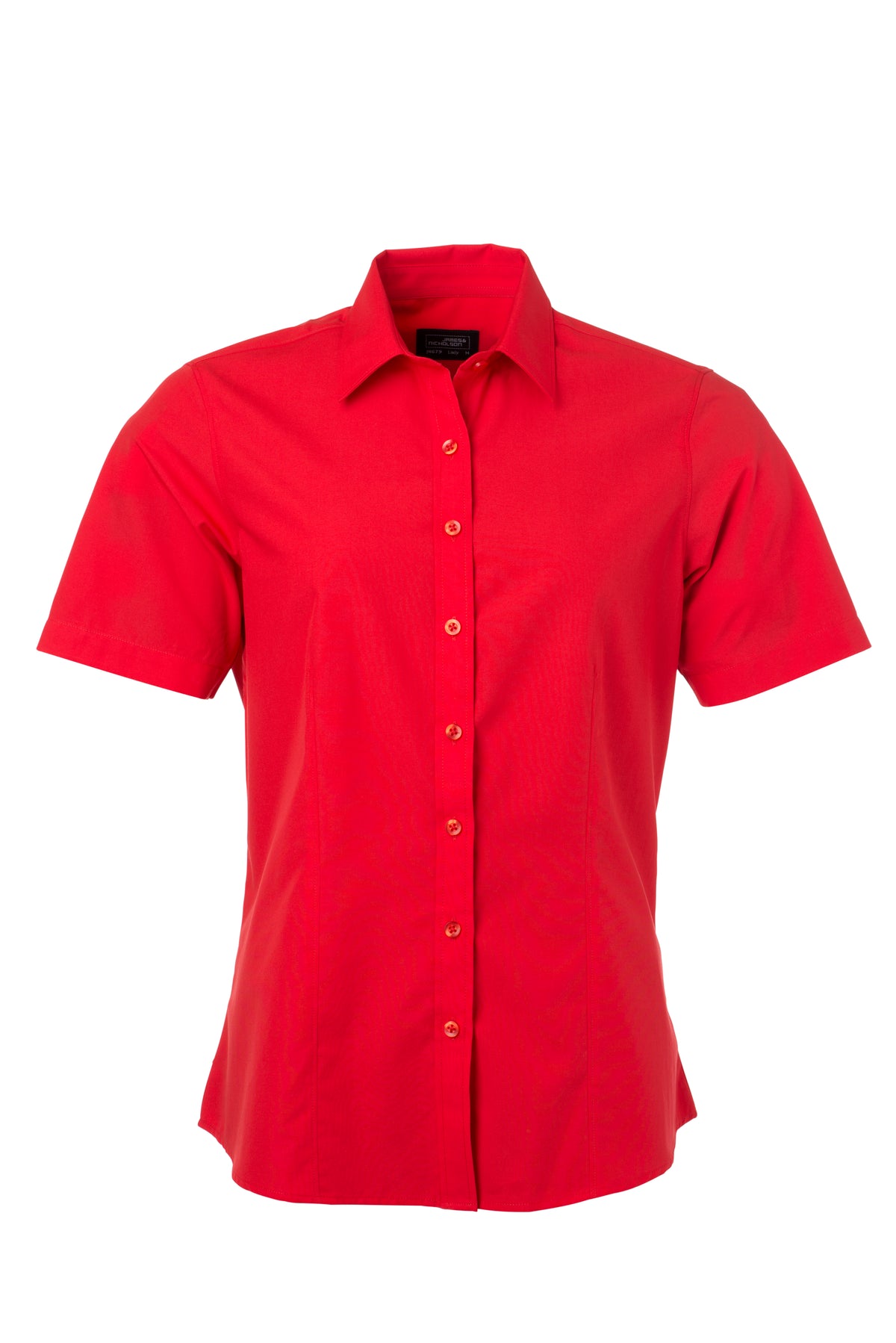 Ladies´ Shirt SSL Poplin - Tomato