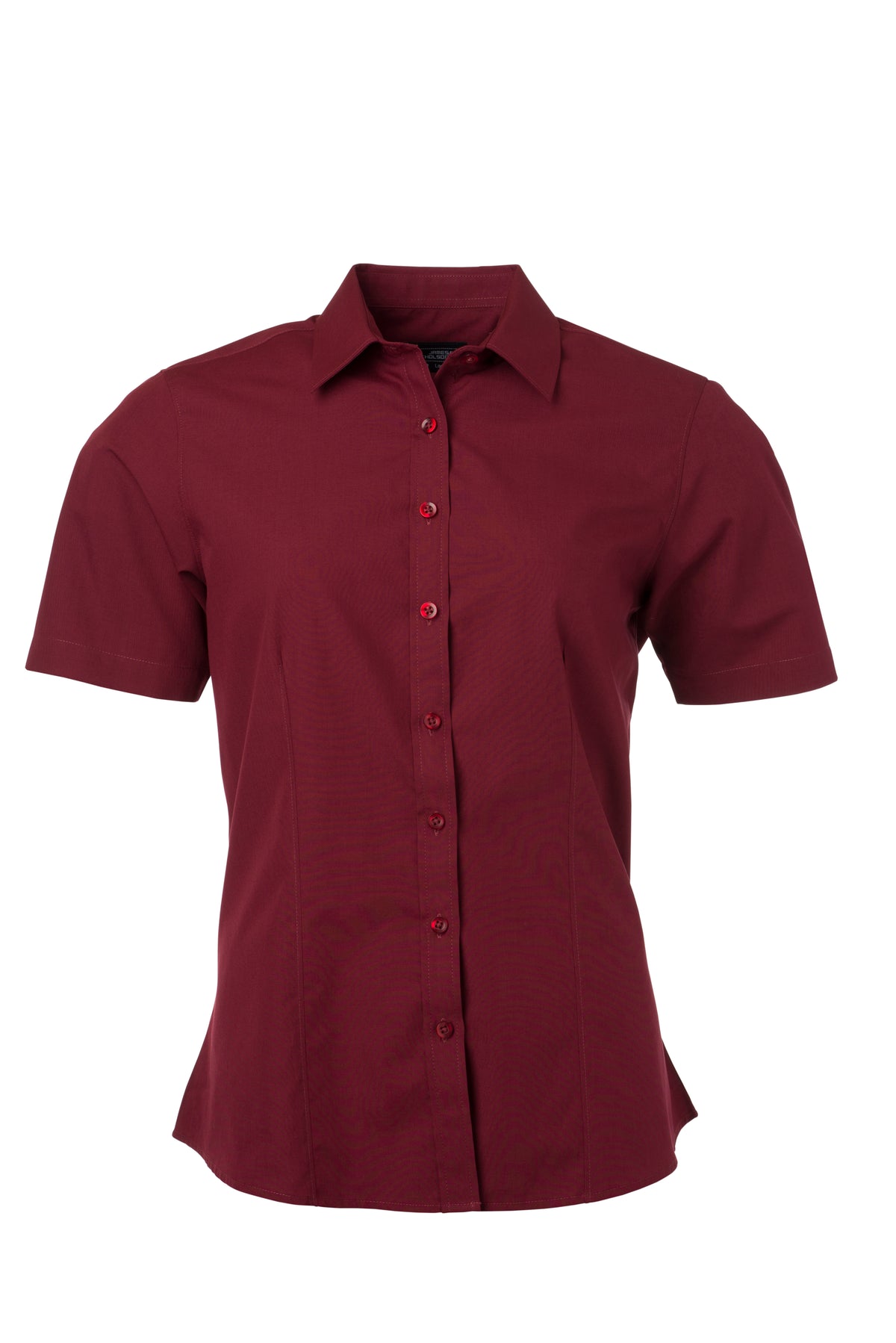 Ladies´ Shirt SSL Poplin - Wine