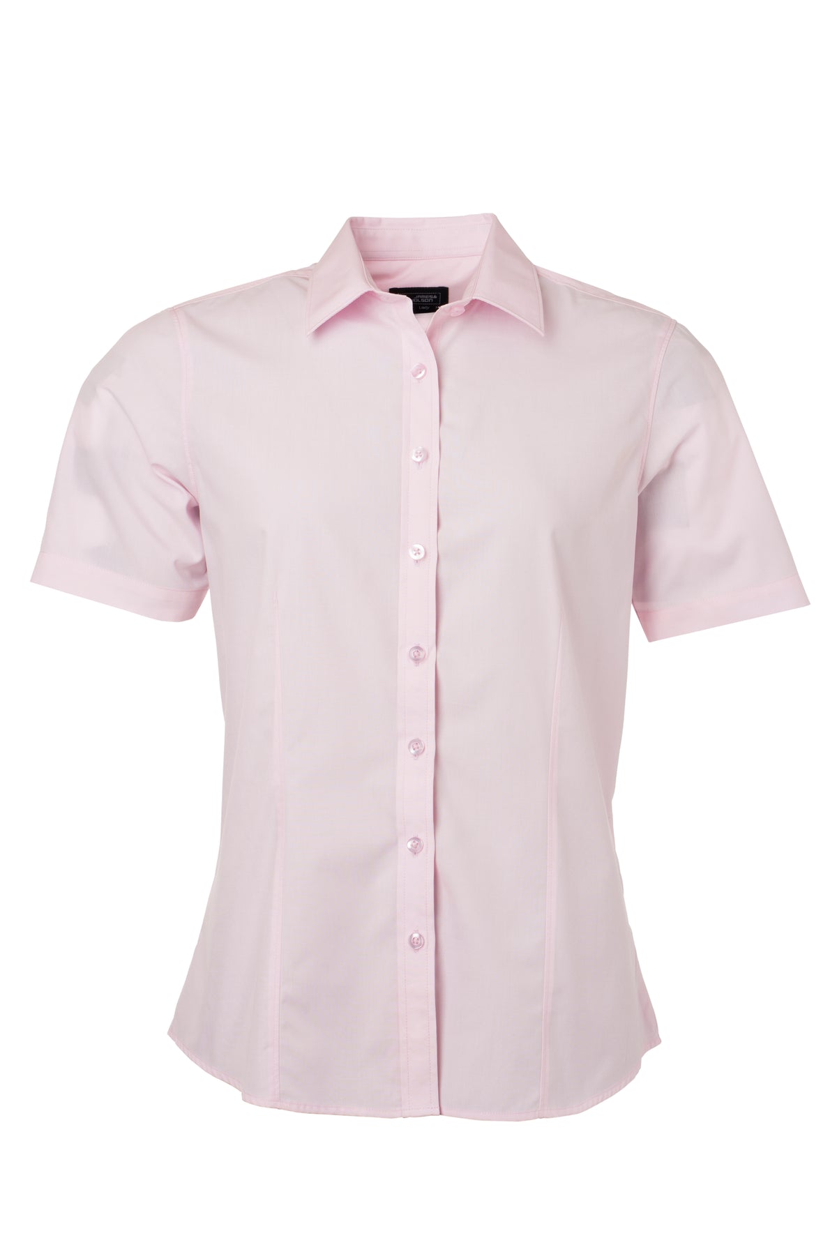 Ladies´ Shirt SSL Poplin - Light Pink