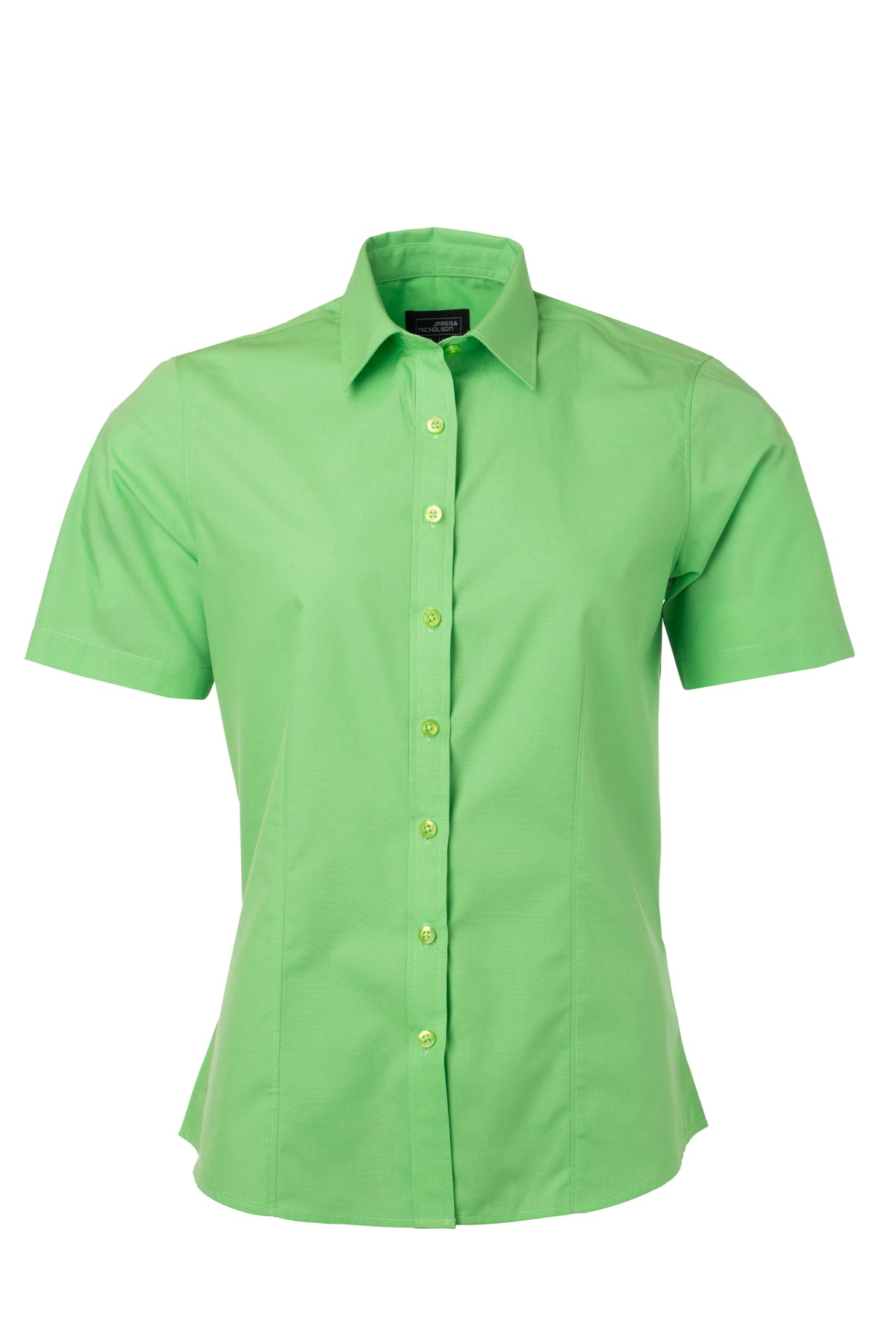 Ladies´ Shirt SSL Poplin - Lime-green