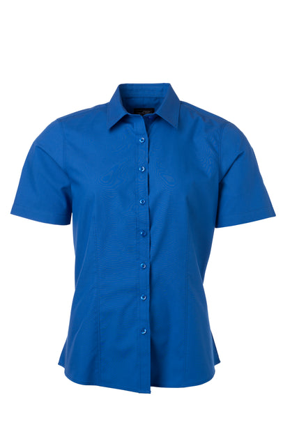 Ladies´ Shirt SSL Poplin - Royal