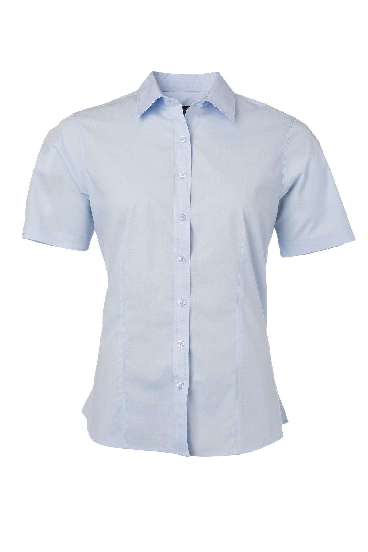 Ladies´ Shirt SSL Poplin - Light-Blue