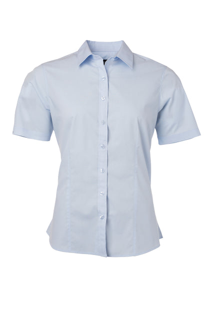 Ladies´ Shirt SSL Poplin - Light-Blue