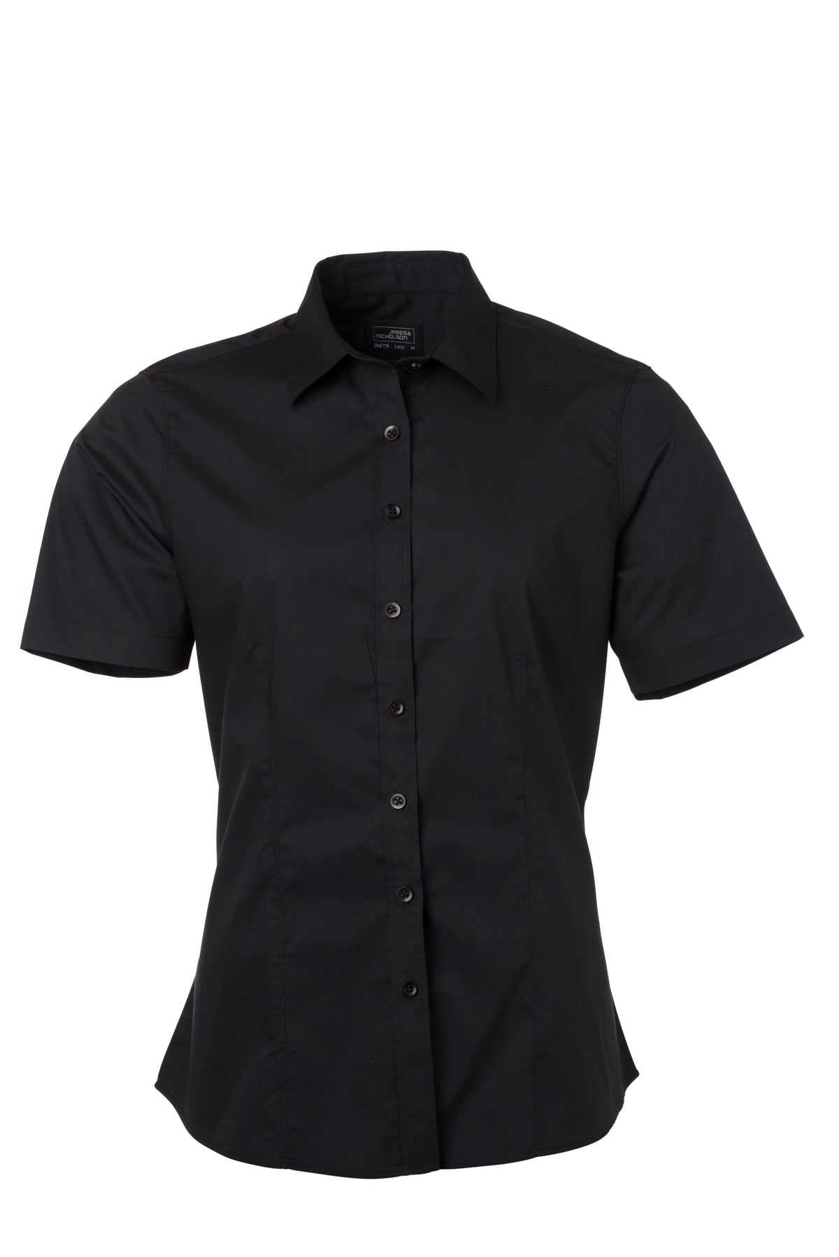 Ladies´ Shirt SSL Poplin - Black