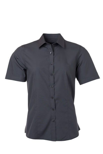 Ladies´ Shirt SSL Poplin - Carbon