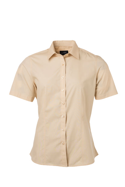 Ladies´ Shirt SSL Poplin - Stone