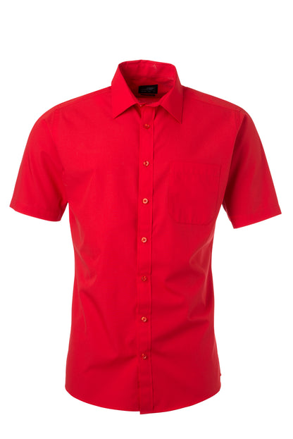 Men´s Shirt SSL Poplin - Tomato