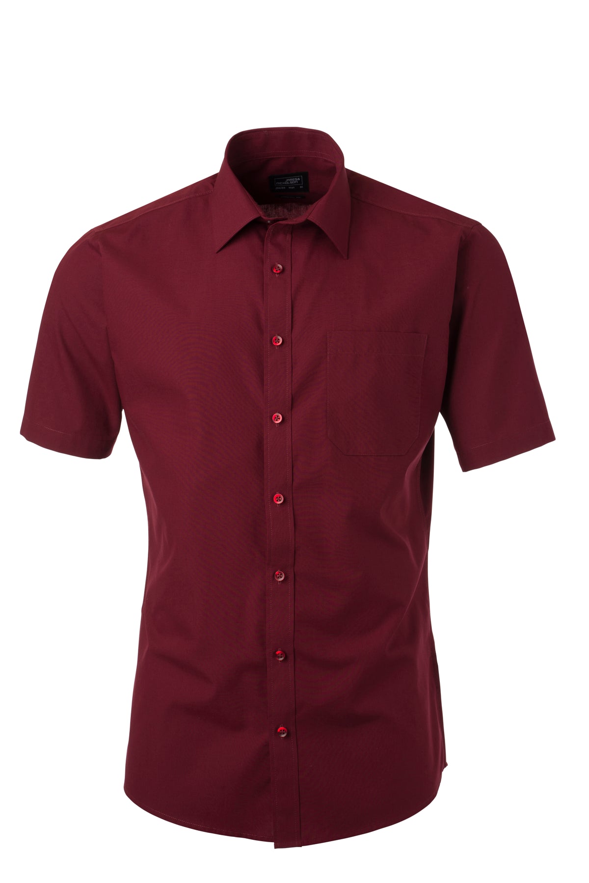 Men´s Shirt SSL Poplin - Wine