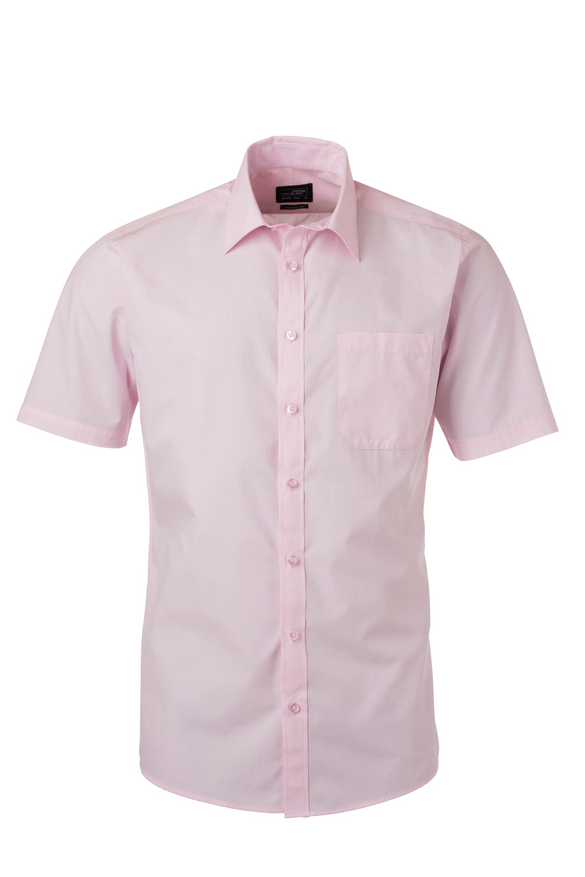 Men´s Shirt SSL Poplin - Light Pink