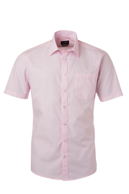 Men´s Shirt SSL Poplin - Light Pink