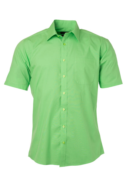 Men´s Shirt SSL Poplin - Lime-green