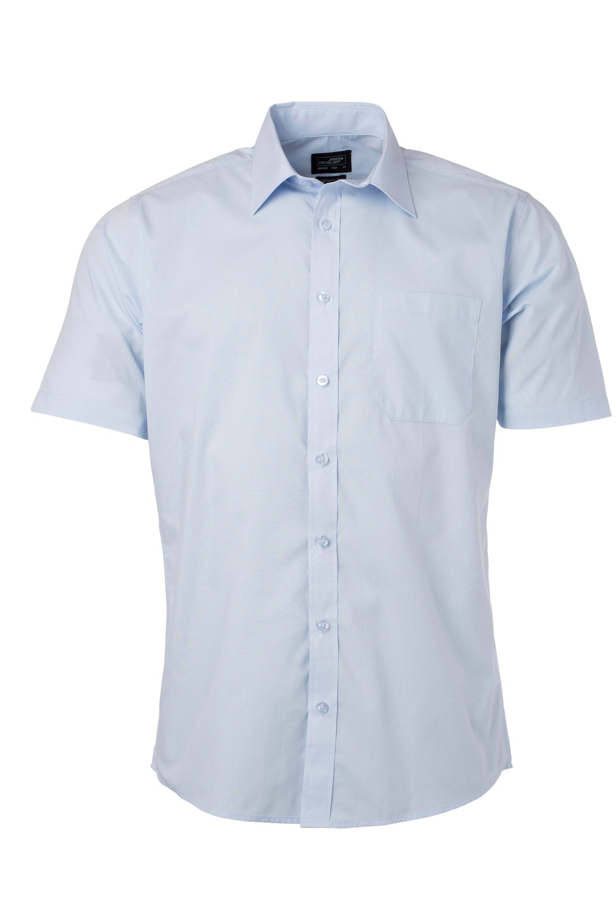 Men´s Shirt SSL Poplin - Light-Blue