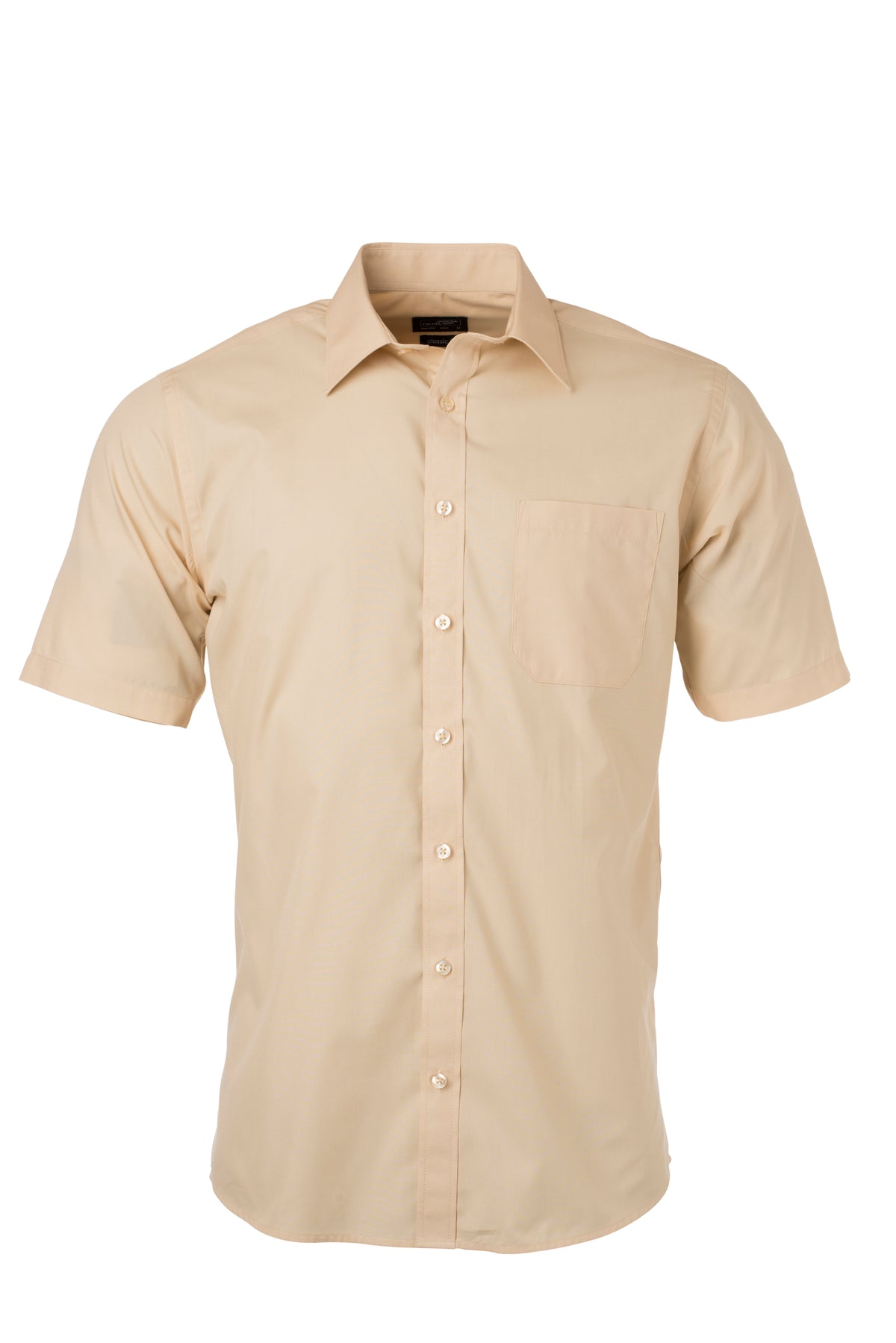 Men´s Shirt SSL Poplin - Stone