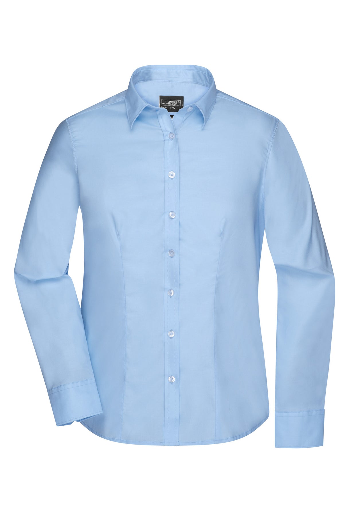 Ladies´ Shirt LSL Micro-Twill - Light-Blue