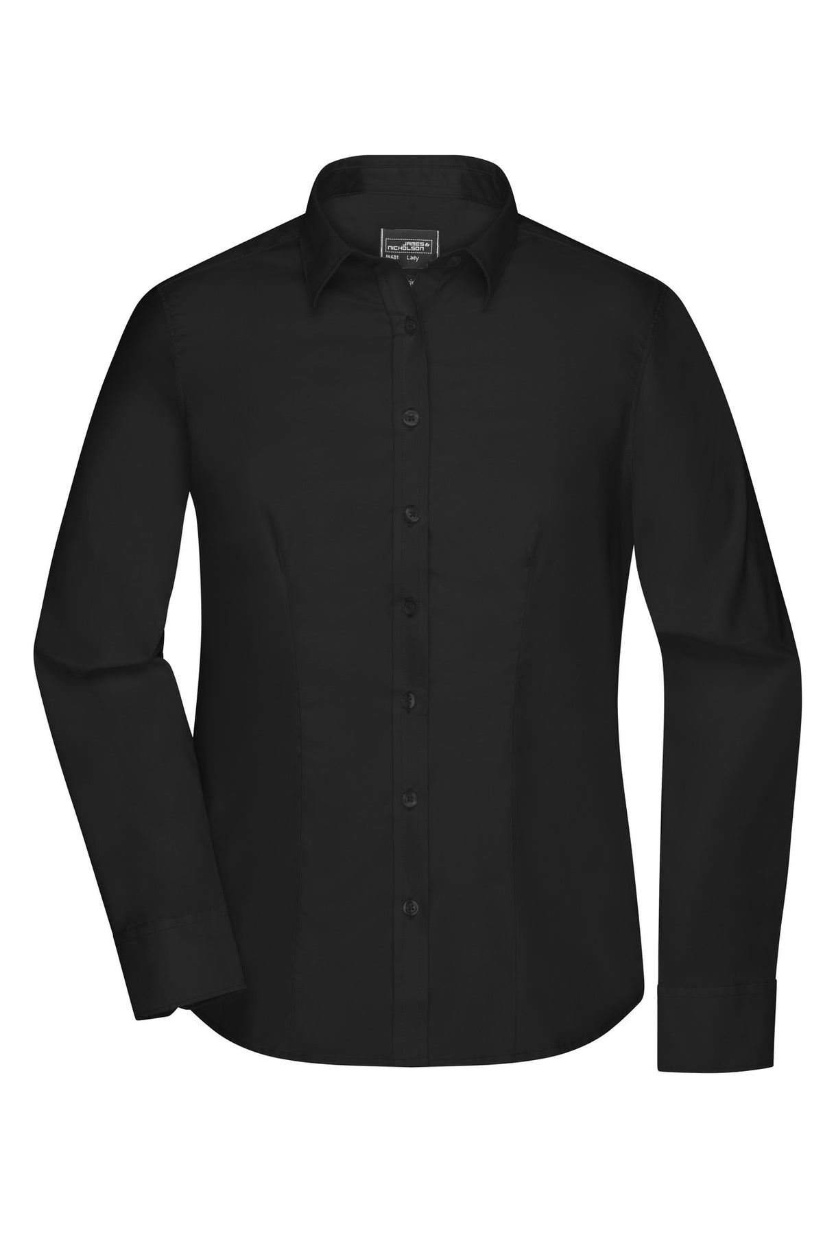 Ladies´ Shirt LSL Micro-Twill - Black