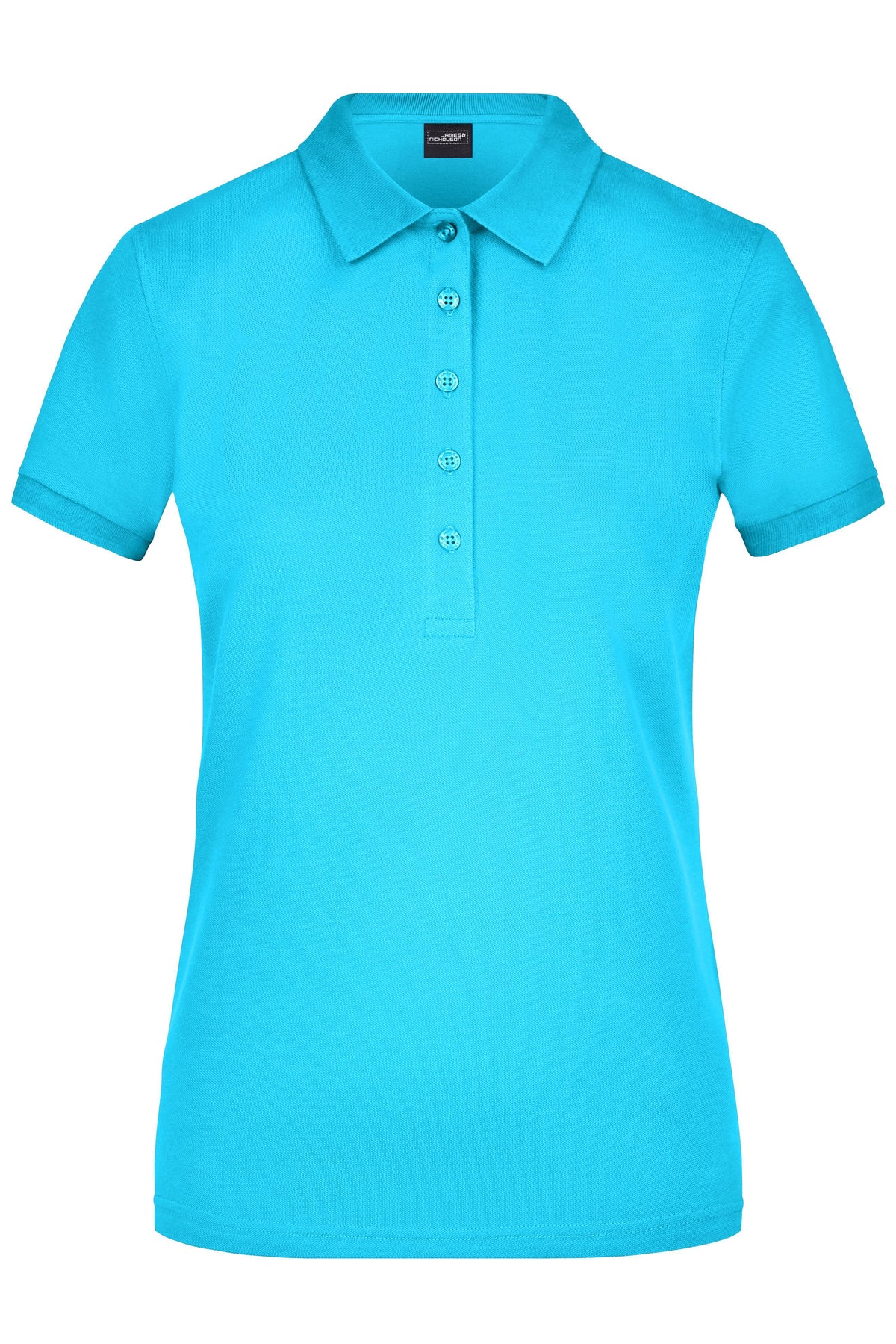 Ladies´ Elastic Polo Piqué - Turquoise