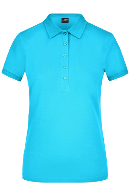 Ladies´ Elastic Polo Piqué - Turquoise