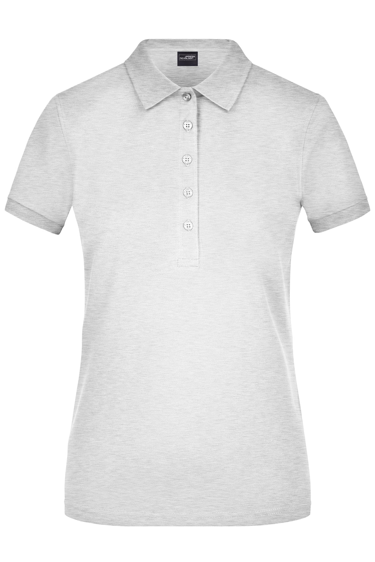 Ladies´ Elastic Polo Piqué - Grey-Heather