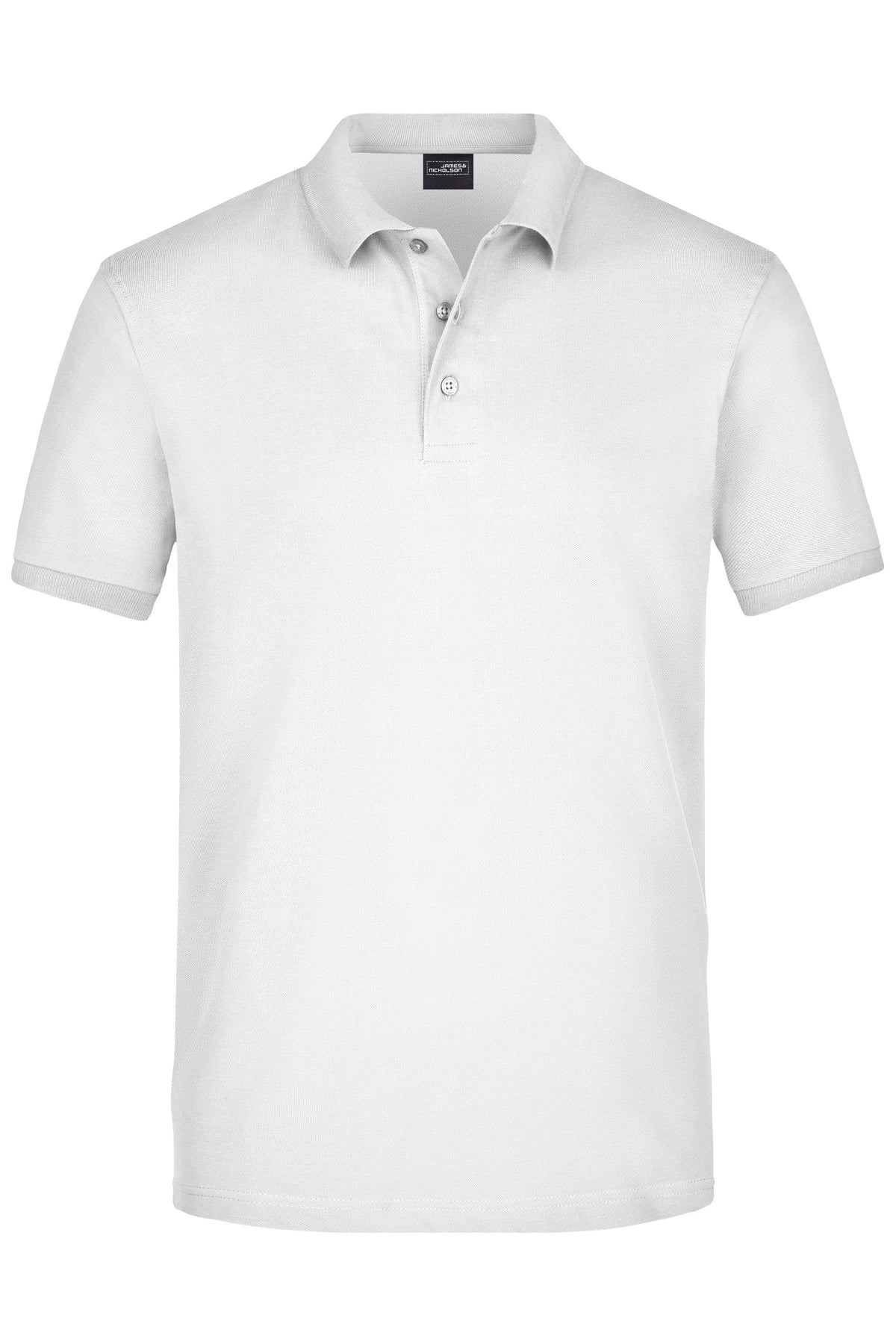 Men´s Elastic Polo Piqué - White