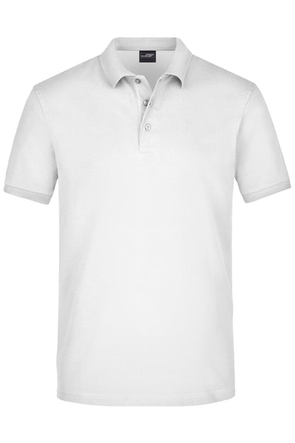 Men´s Elastic Polo Piqué - White