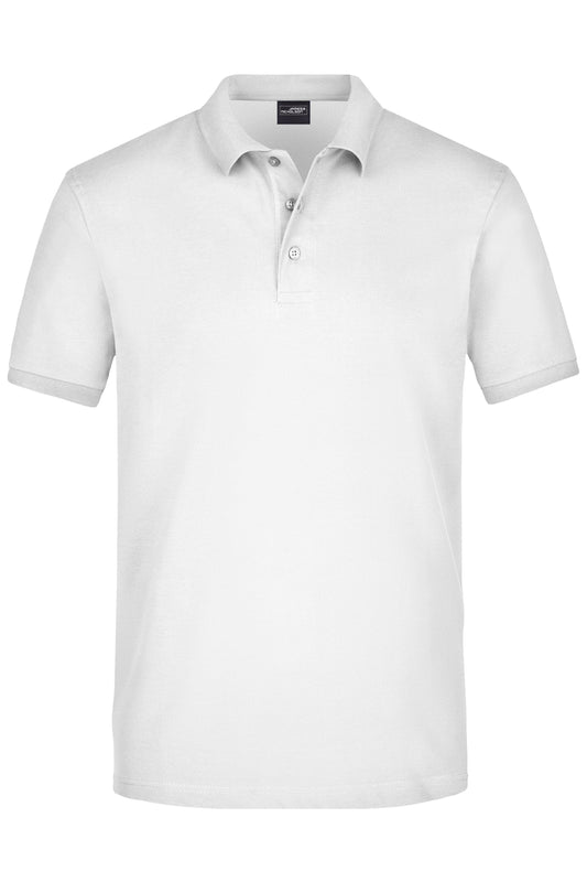 Men´s Elastic Polo Piqué - White