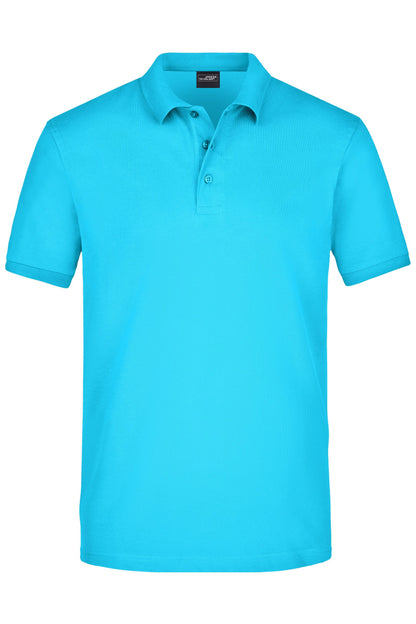 Men´s Elastic Polo Piqué - Turquoise